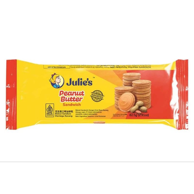 Julie's biskuit sandwich peanut butter