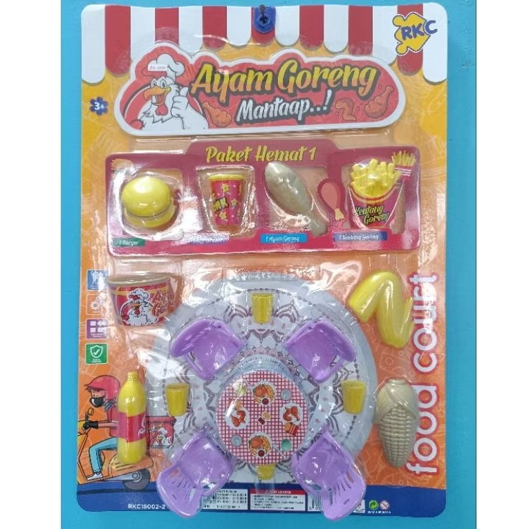 Mainan Anak Ayam Goreng Food Court Murah Meriah
