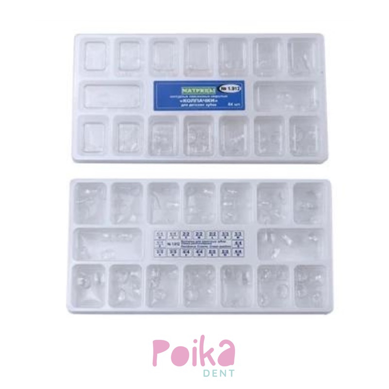 Mahkota Sementara Transparan Gigi Anak Dental / Crown Transparan Anterior / Strip Crown