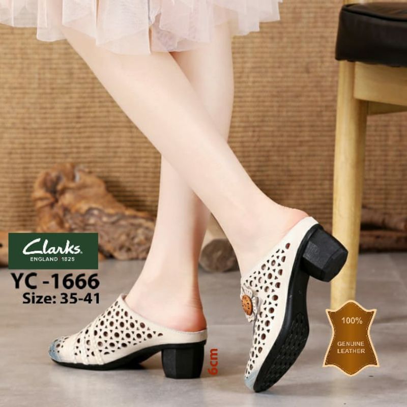 *Clarks YC-1666 Mule (Selop) Sandal Sol 6cm*