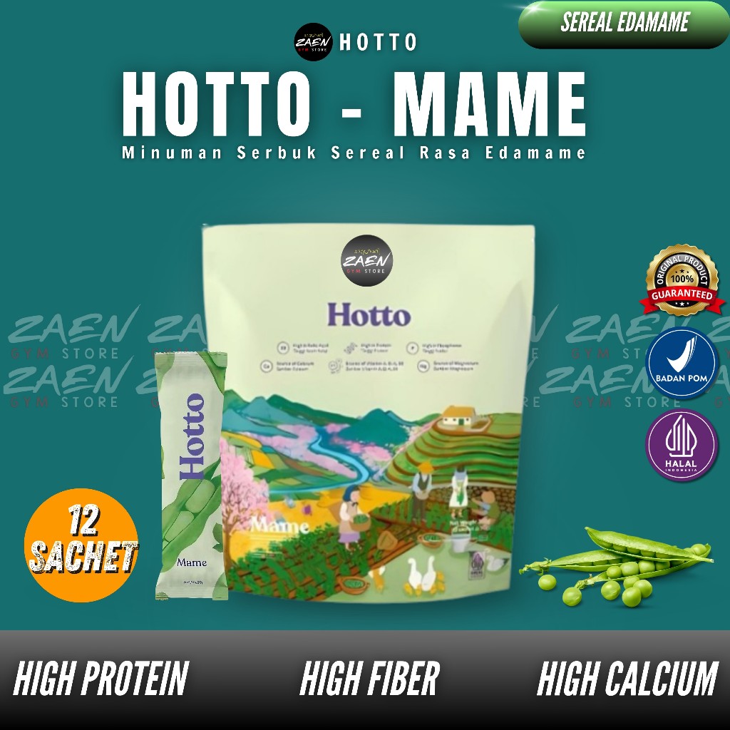 

Hotto Mame 12 Sachet Multigrain Protein with Edamame