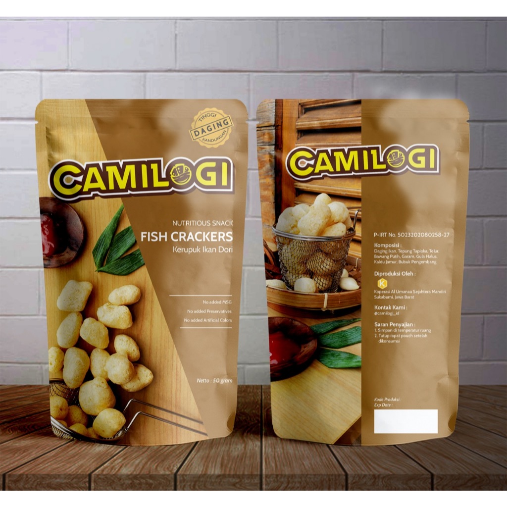 

Fish Crackers/Kerupuk Amplang Ikan /Daging 50% Non Msg_Camilogi