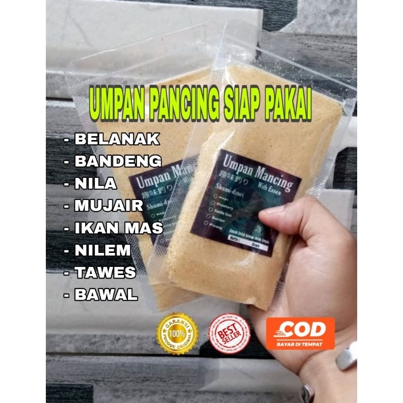 Umpan pancing siap pakai banyak aroma / target nila mas bawal belanak