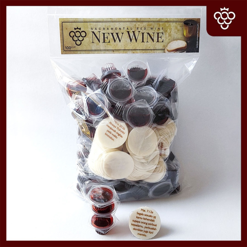 

Anggur Perjamuan Kudus + Hosti Ayat Besar - isi 100