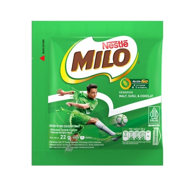 

Milo activ-go susu coklat renceng 22grm x 10 bks Exp PANJANG