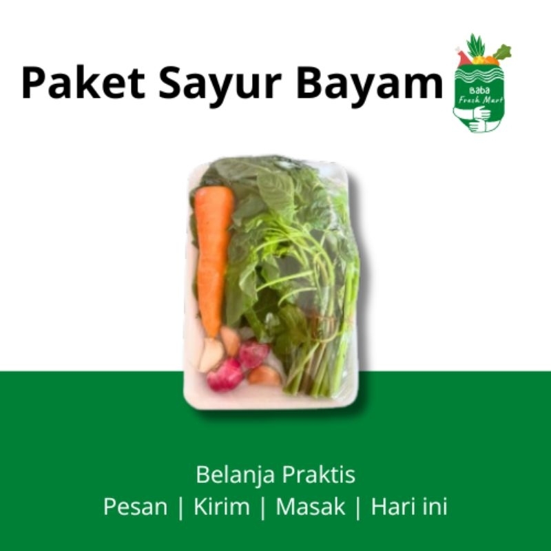 

Paket Sayur Bening Bayam - Baba Freshmart