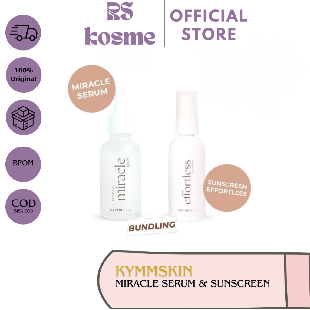 ￼KYMMSKIN MIRACLE SERUM & SUNSCREEN EFFORTLESS (BUNDLING)