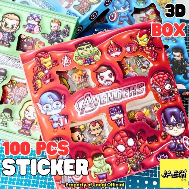 

Sticker SANRIO / Disney / We Bare Bear / sticker set 100pcs 4 warna / waterproof
