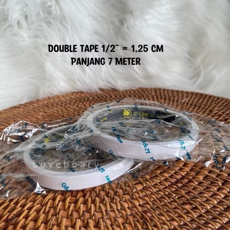

Double Tape 1/2" = 1,25 cm Panjang 7 Meter