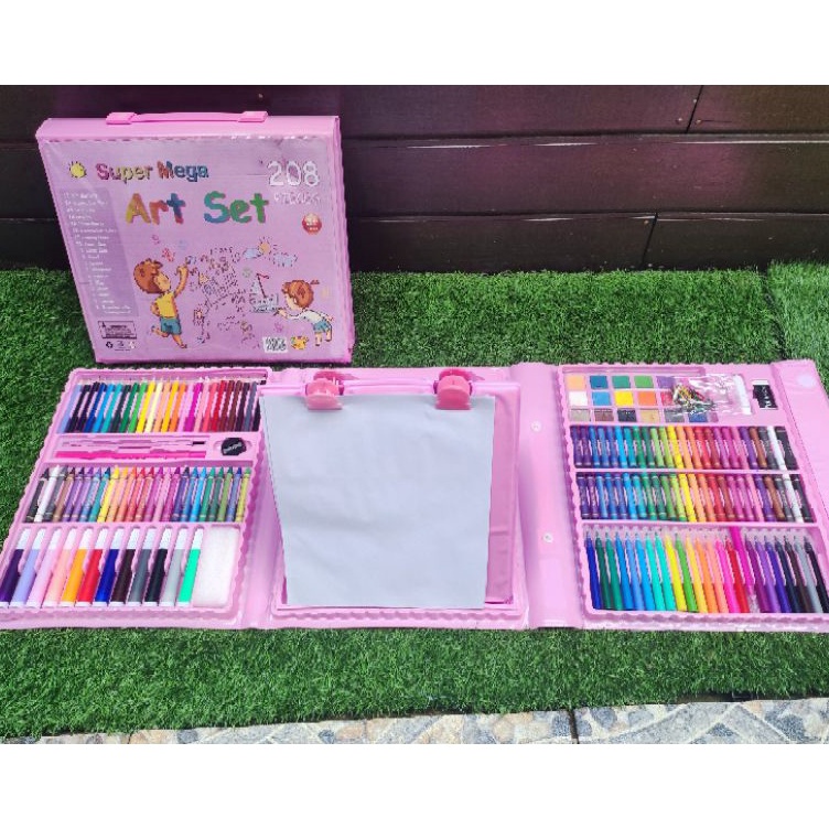 

Super Bonus super mega art set isi 28 pcs crayon set menggambar viral