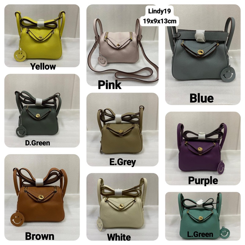 [ HEARTILY BAGS ] LINDY SZ 19CM KULAS (KULIT ASLI)  Kode : Lindy19 19x9x13cm