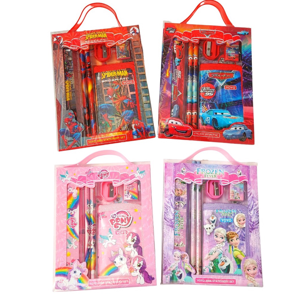 

Hot Deals 86 Paket alat Tulis dompet Souvenir Ulang Tahun ATK Set Anak karakter