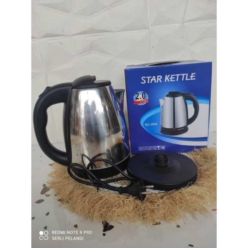 teko listrik otomatis/teko stainless/pemanas air