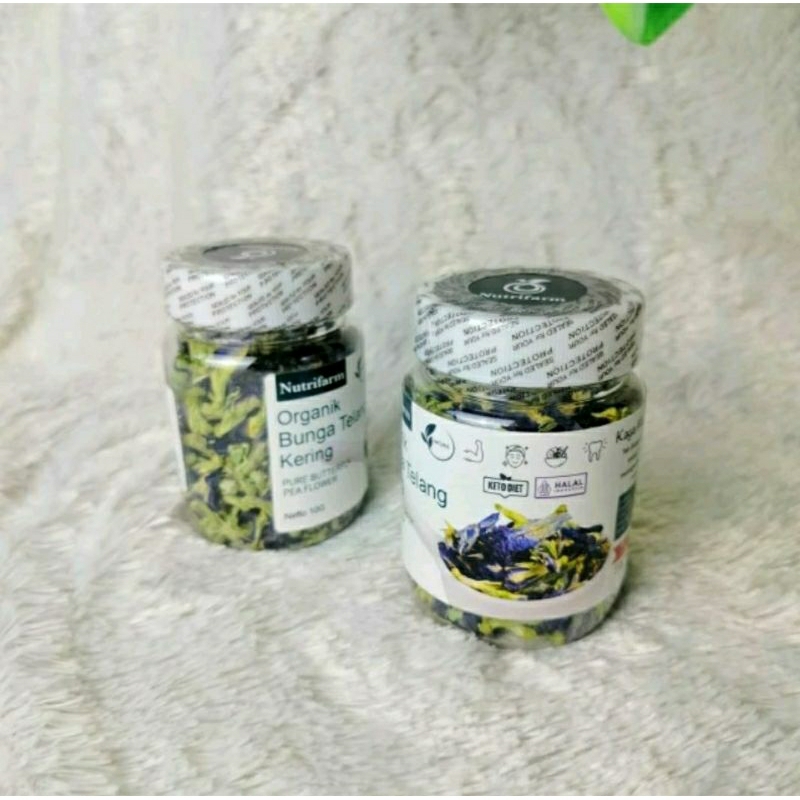 

Teh Herbal Bunga Telang Kering 50 gr , 10 Gr Kemasan Toples