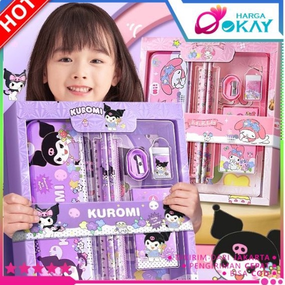 

Tinggi Peminat HO Paket Alat Tulis Set 7 in 1 Set Stationery 7in1 Karakter Kartun Alat Tulis Anak Sekolah Penghapus Pengaris Kotak Pensil Penggaris Crayon