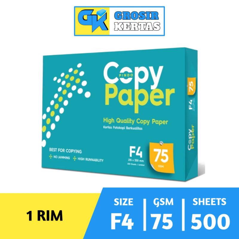 

KERTAS HVS F4 75 GRAM COPY PAPER