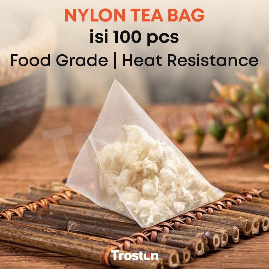Trosten Nylon Tea Bag 1 pcs Food Grade  Kemasan Teh Nilon Nylon Bag For Tea Leaf Packing nilon untuk