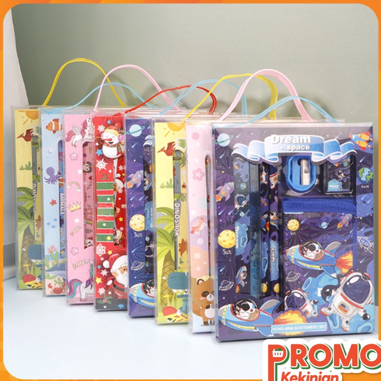 

Diskon Terkeren Promo Kekinian S5926 Stationery Set Alat Tulis Set 6 in 1 Hadiah Souvenir Paket Alat Tulis Dompet Anak Alat Tulis Set Karakter