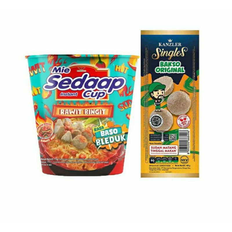 

Promo PaketPaket bean SPOT Sedaap Mie Instant Cup Bakso Beledug 75 g & Kanzler Bakso Original 48 g