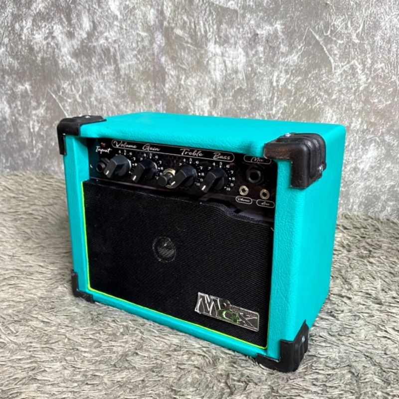 Ampli gitar KARAOKE MGX 4input-Distorsi/Mic/Aux/headphone - free kabel aux