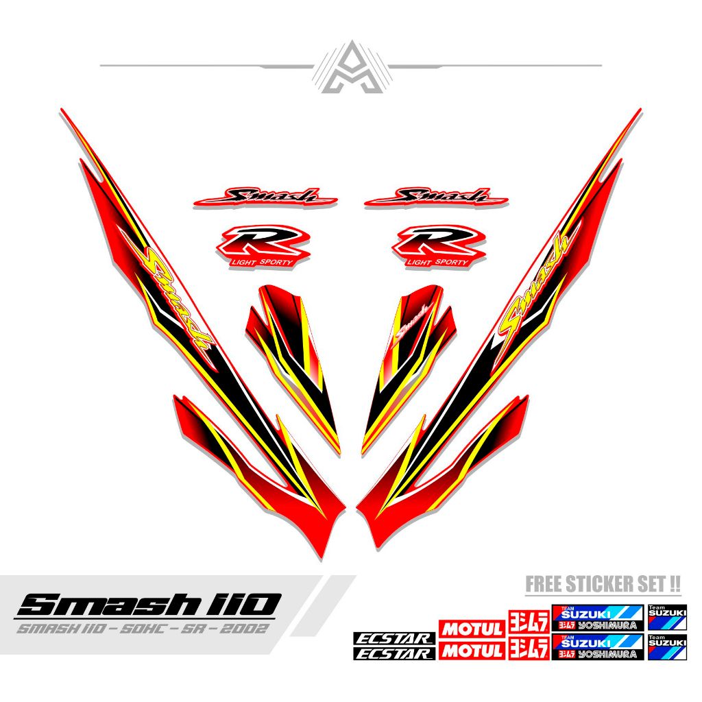 STRIPING SMASH 110 R / MTF 16 / STICKER SMASH 2002 / SETIKER SR / STIKER / STREPING / STIPING / SETR