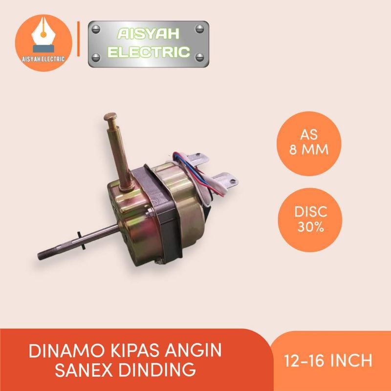 DINAMO KIPAS ANGIN SANEX DINDING 16 INCH