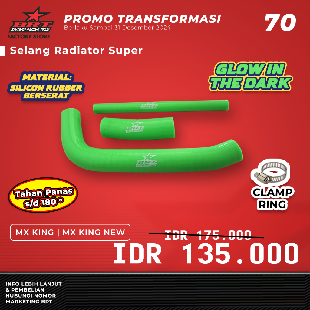SELANG RADIATOR SUPER BRT MX KING/MX KING NEW BINTANG RACING TEAM