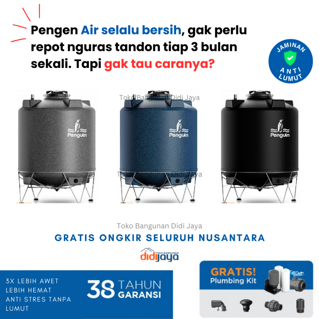 Penguin Tangki | Toren | Tandon Air TD 160 1500 liter