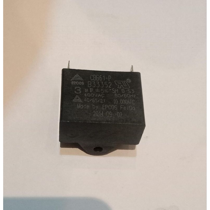 Kapasitor Motor Fan Kipas Indoor Outdoor AC 3 mf Epcos Original