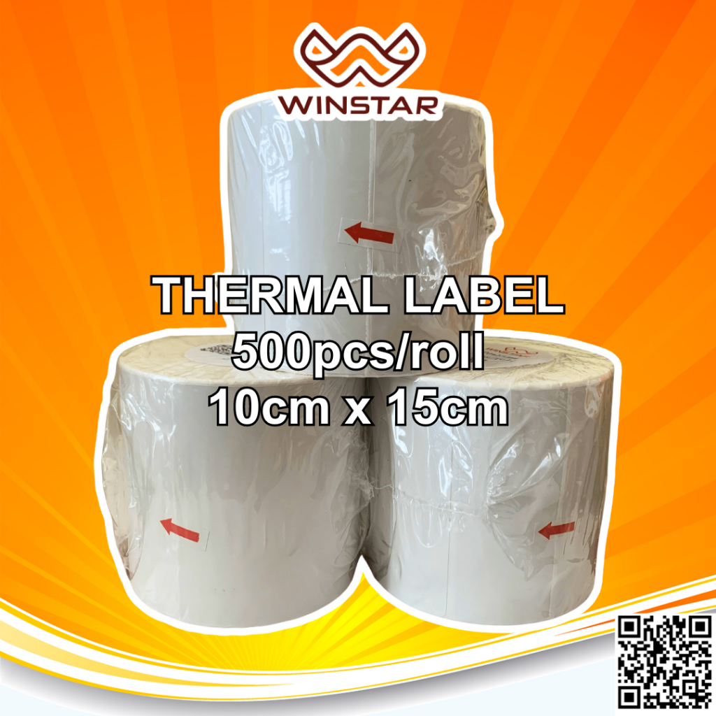 

Sticker Thermal Resi 10x15CM WInstar / Stiker Label Barcode ISI 500 Waterproof - PER ROLL