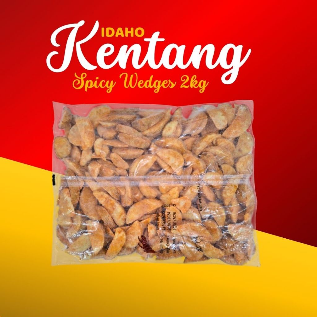 

Kentang Goreng Wedges Spicy Idaho 2kg