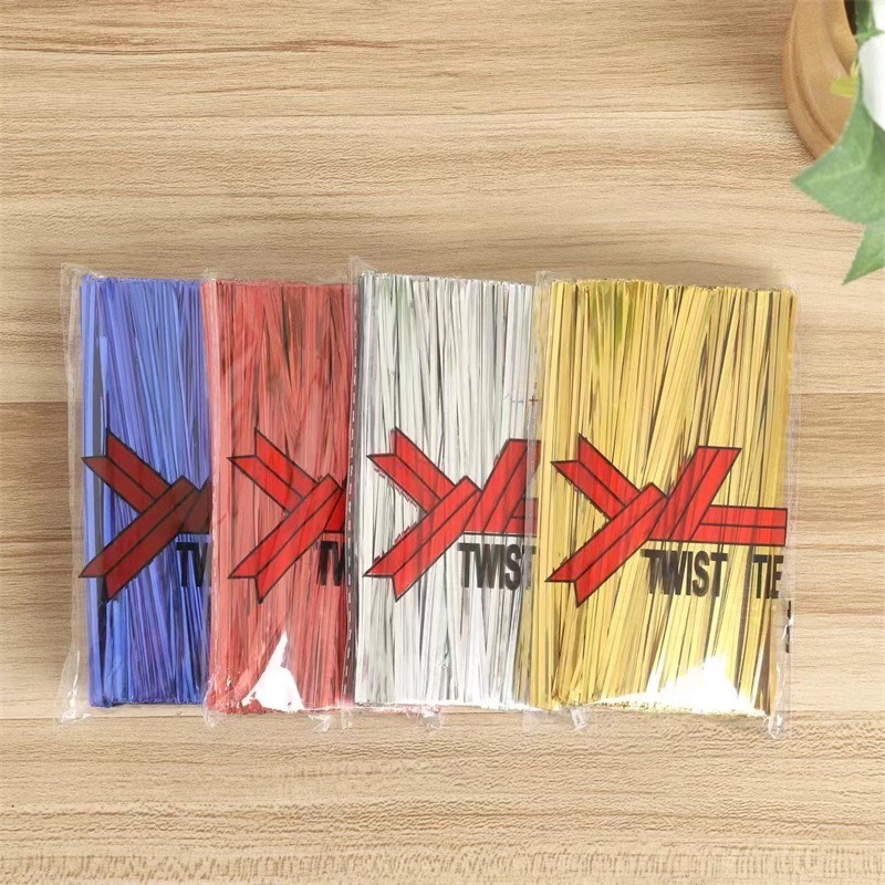

Pita Kado Kawat Metalik Paper Twist Tie Lilit Wire Plastik Packaging Cookies Bungkus Souvenir