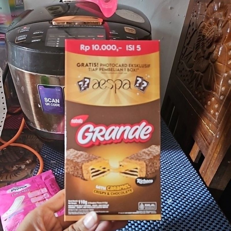 

NABATI GRANDE CARAMEL CRISPY & COKLAT 5 PCS × 22 GR # NEW PRODUK