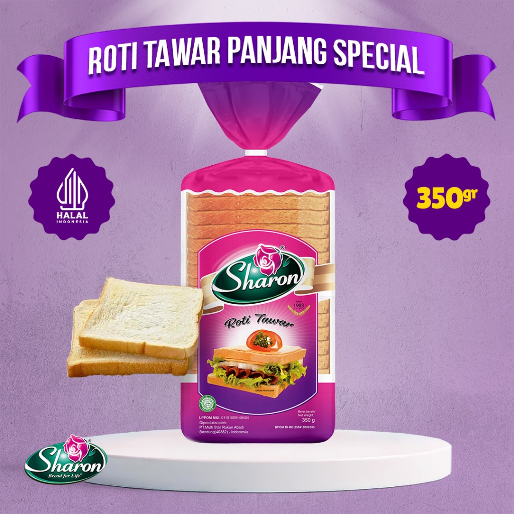 

Roti Tawar Panjang Spesial Sharon Bakery 350gr