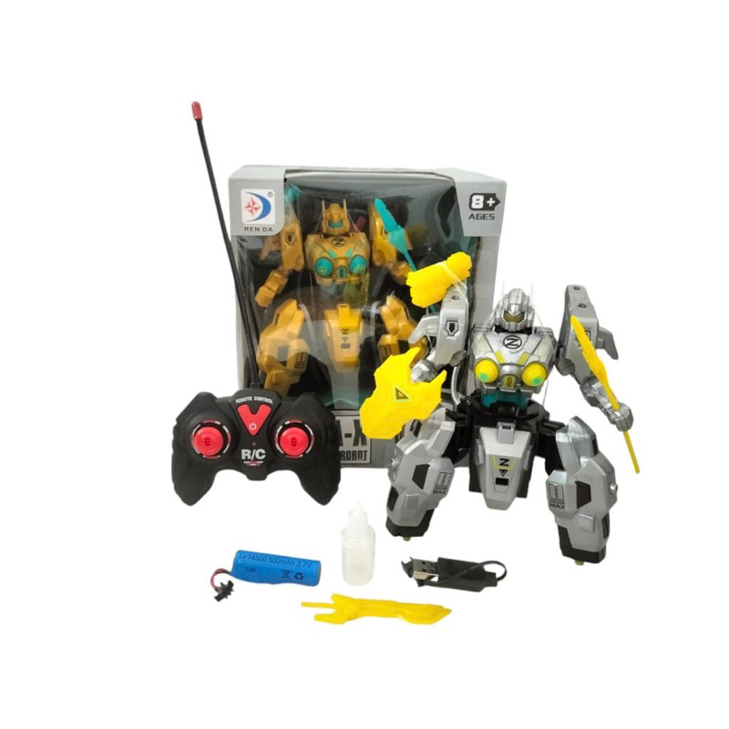 Mainan Mobil Remot Kontrol RC Robot Tank War Fighting Mecha-X Berjalan Asep S7744-0028-1 Remote Cont