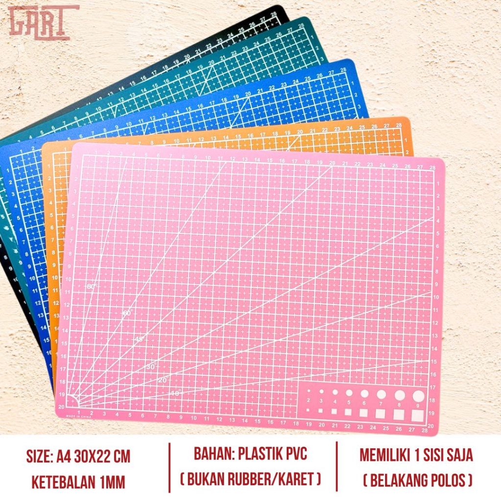 

CUTTING MAT A4 & A3 PVC (( BAHAN PLASTIK TIPIS 1MM )) 30x22cm - Alas Gambar - Alas Potong Kerajinan Tangan - Crafting Mat Pad - Work Cutting Pad - Alas Clay