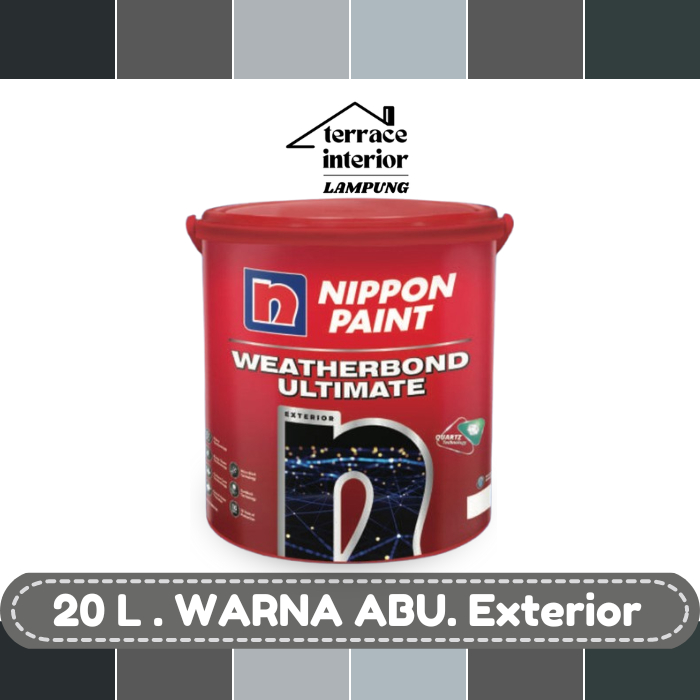 Cat Tembok Nippon Paint Ultimate warna Abu Ukuran 20 L
