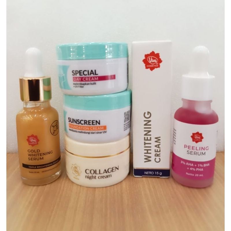 Viva Paket Double Serum Perawatan Anti Aging&Flek Hitam