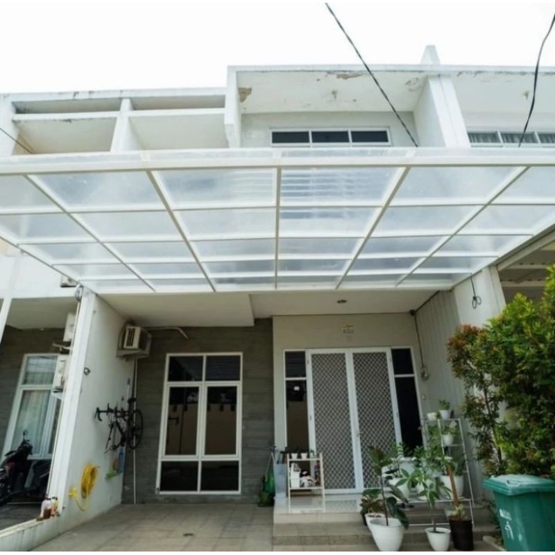 kanopi solarflat besi galvanis