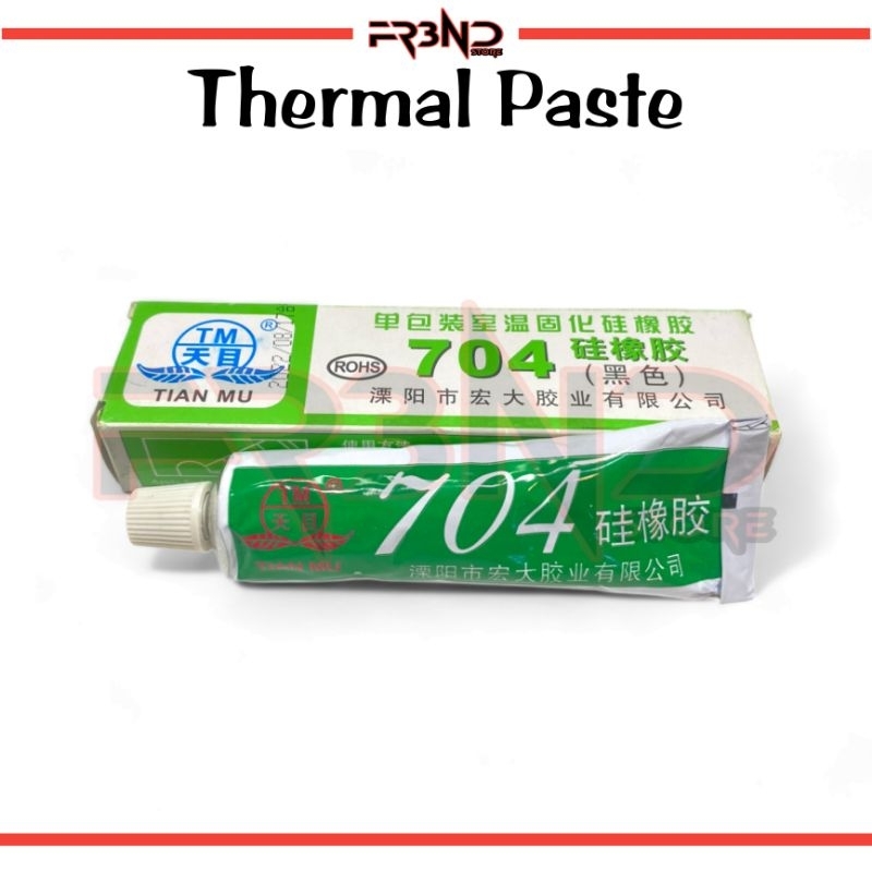 Lem Tian Mu 704 Hitam Thermal Glue + Sealant Silicone Grease Tian Mu Hitam / Black