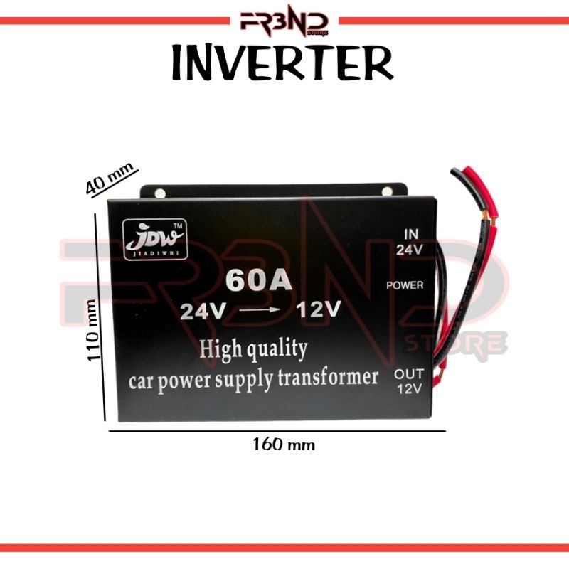 Step Down 60A DC 24V to DC 12V Car Power Supply Transformer Converter DC - DC