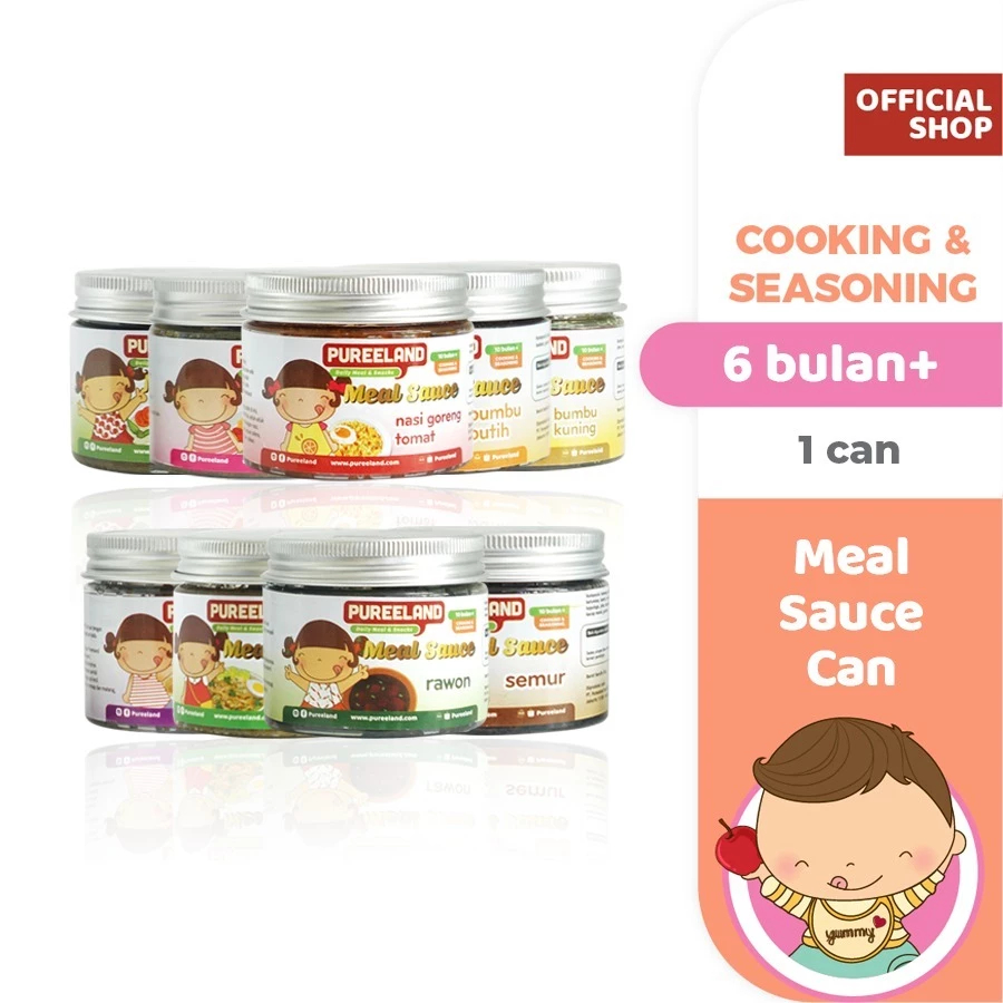 

Pureeland Bumbu Masak Can MPASI / Baby Meal Sauce / MPASI Bayi Organik / Bumbu MPASI / Bahan MPASI