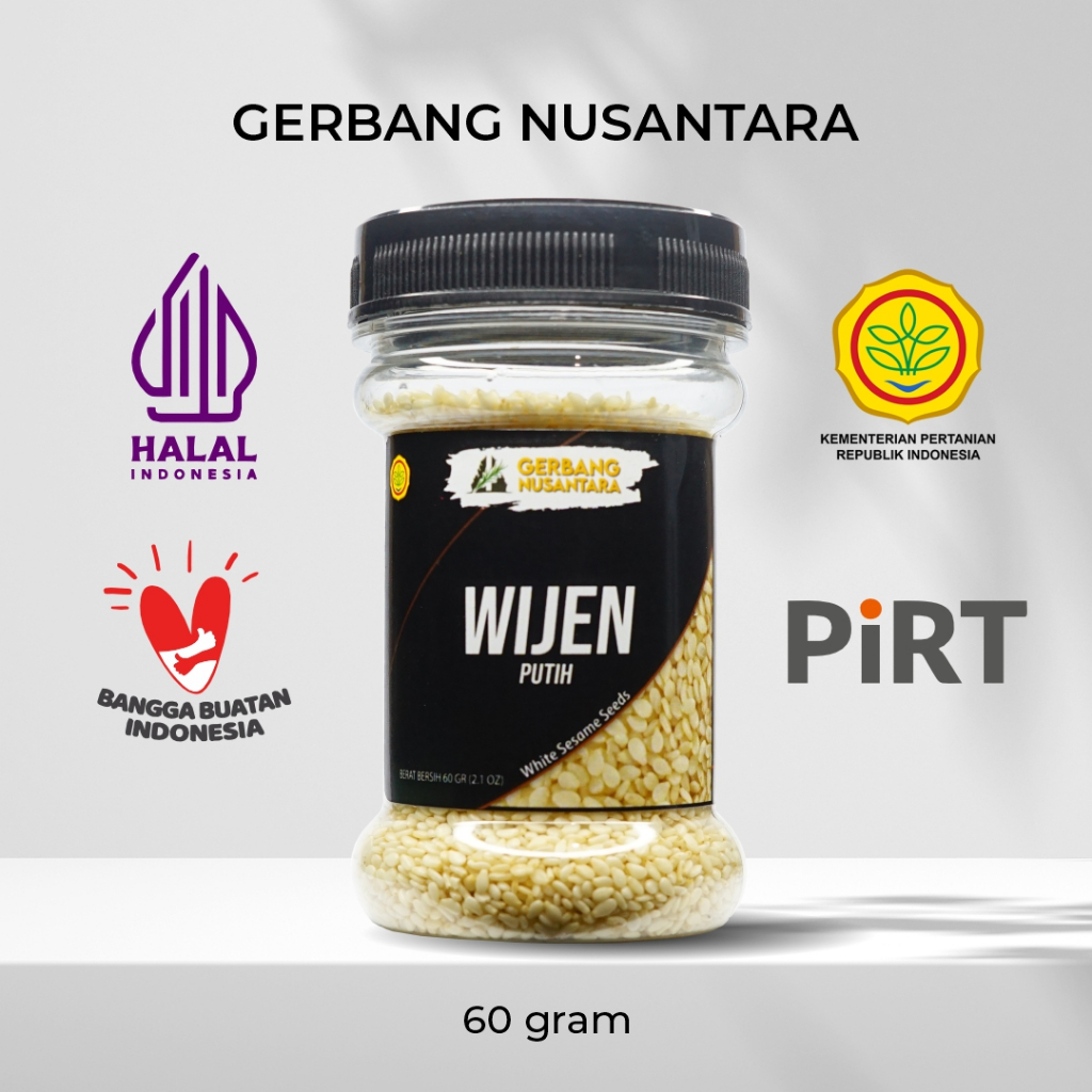 

Gerbang Nusantara - Biji Wijen Putih Bumbu Masak Dapur Bubuk Rempah 60gr