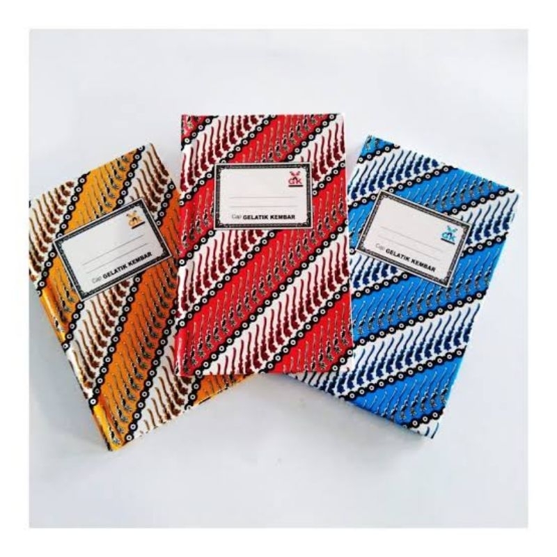 

buku tulis batik hard cover Gelatik Kembar ukuran octavo