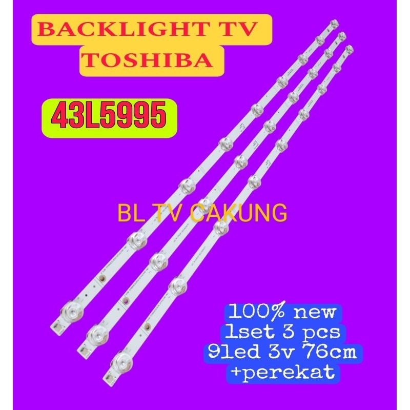 Lampu led backlight BL tv TOSHIBA 43L5995