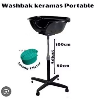 washbak keramas salon barber portable like new