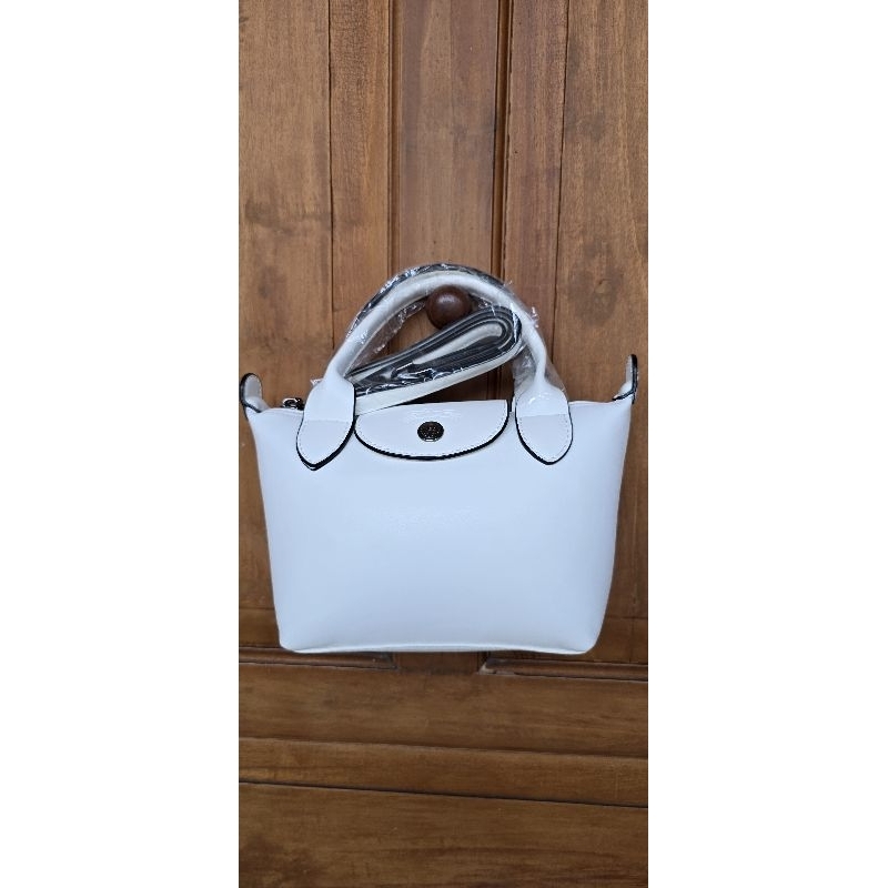 Longcamp Cuir WHITE NEWW Size XS