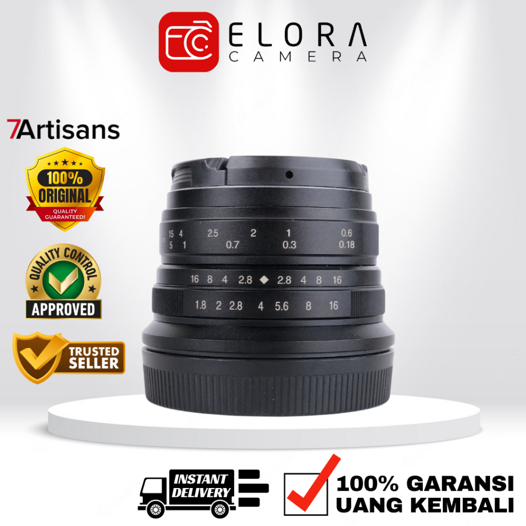 7Artisans 25mm F1.8 For EOS-M / Lensa 7artisans 25 mm F 1.8 For EOS M
