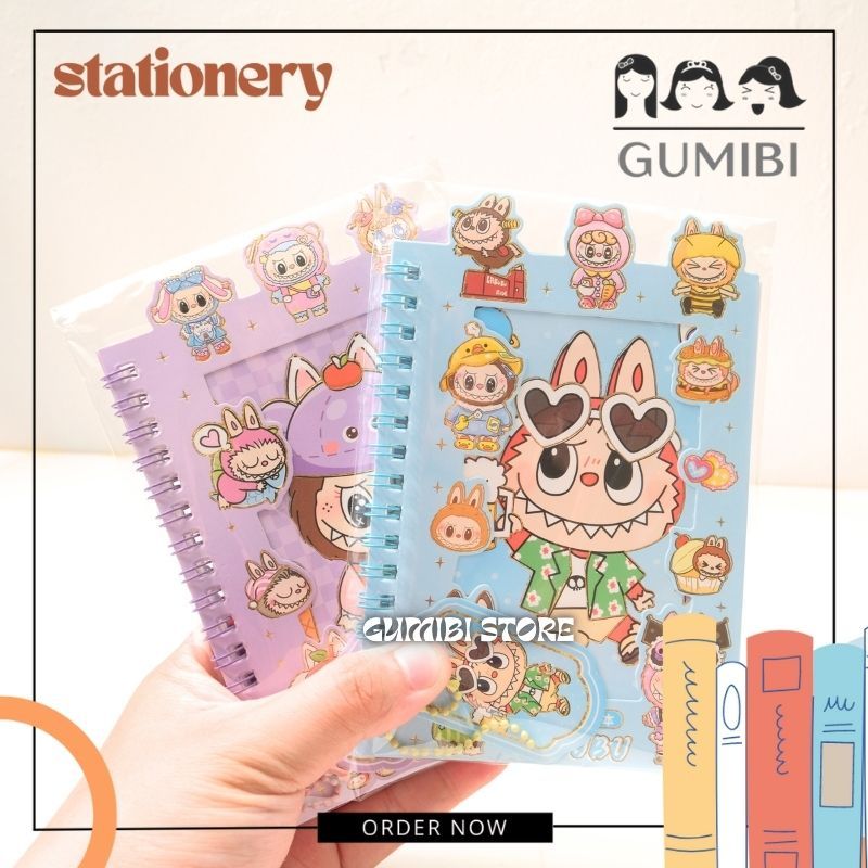 

STIKER LABUBU BUKU SPIRAL STIKER PVC LABUBU NOTE STIKER RING MOTIF LABUBU TERMURAH GUMIBI STORE