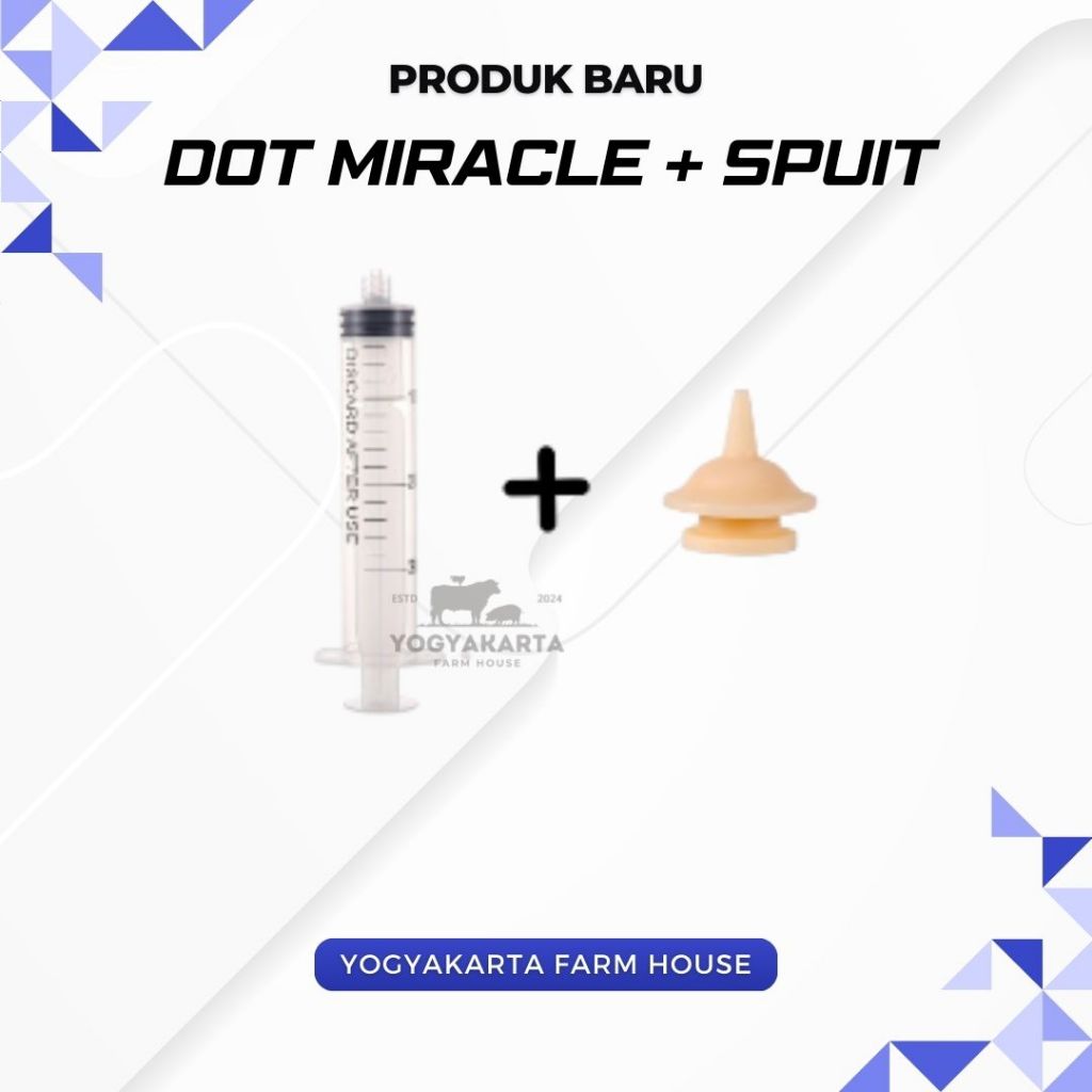 Dot Miracle dan Spuit Untuk Kucing Dot Kitten Susu Kucing Babi Anjing Baru Lahir